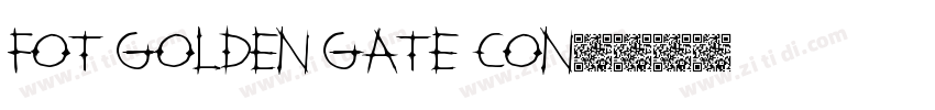 FOT Golden Gate Con字体转换